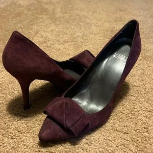 RARE Stuart Weitzman Purple Suede Heel (no longer manufactured)